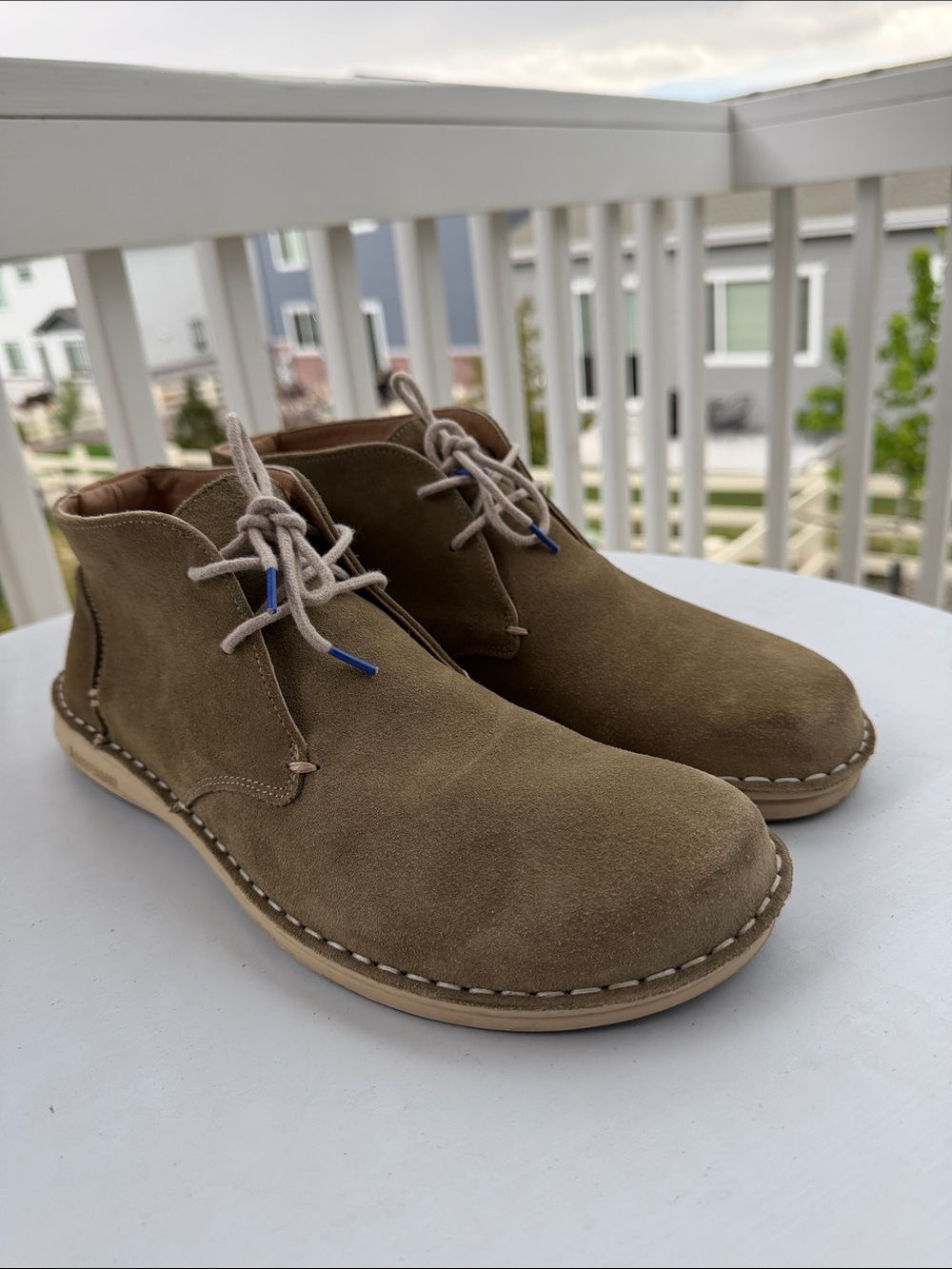 Birkenstock Troy Suede Leather Chukka Boots In Khaki -Sz EU 43-US 10